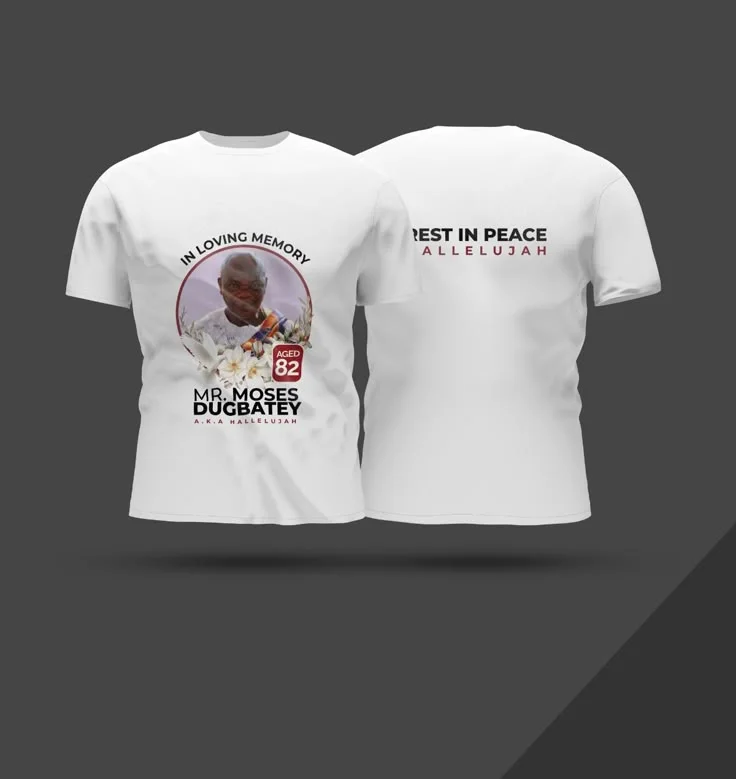 Funeral Burial T-Shirt Printing - Professional Printing Services